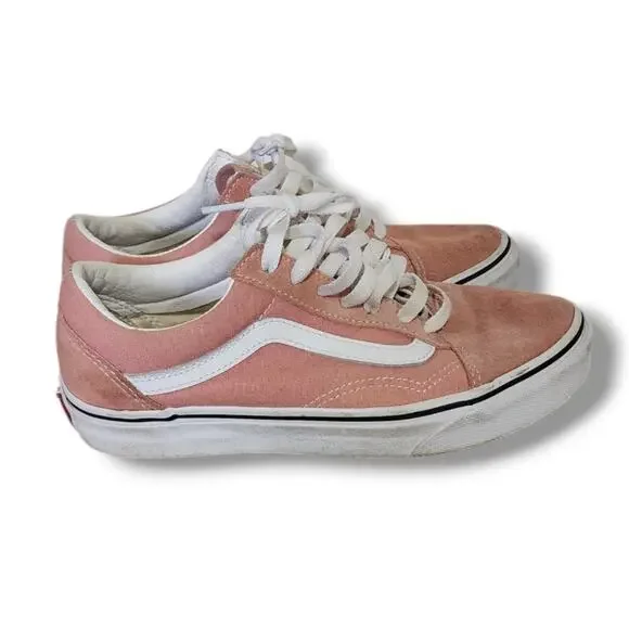 Vans Old Skool Rosette/White Suede Sneakers - Picture 1 of 6